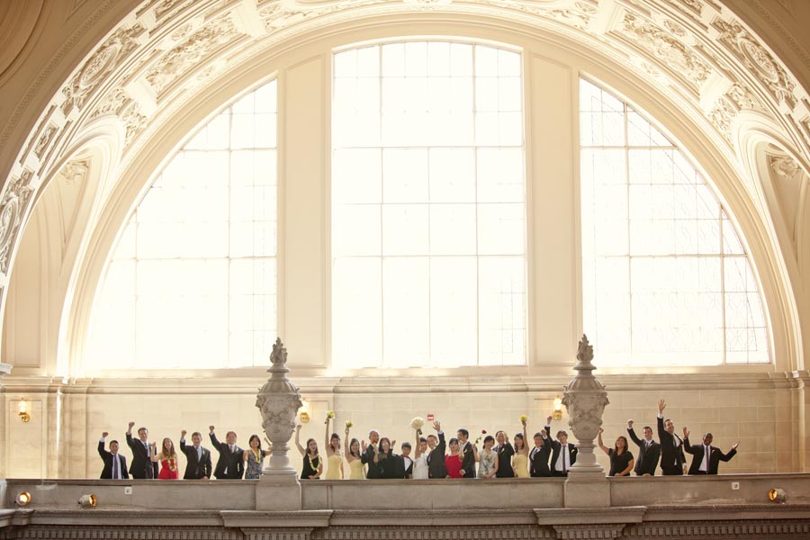 san francisco city hall wedding photo